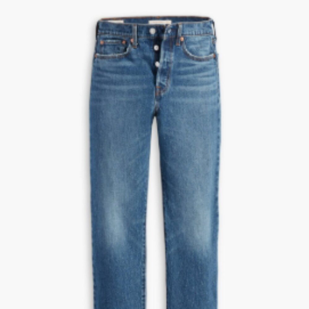 NWOT Levi's Women's Wedgie Straight Jeans Medium Blue Size 27x26